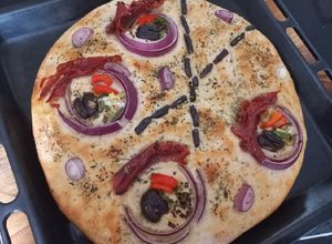 Una foto de Focaccia arte