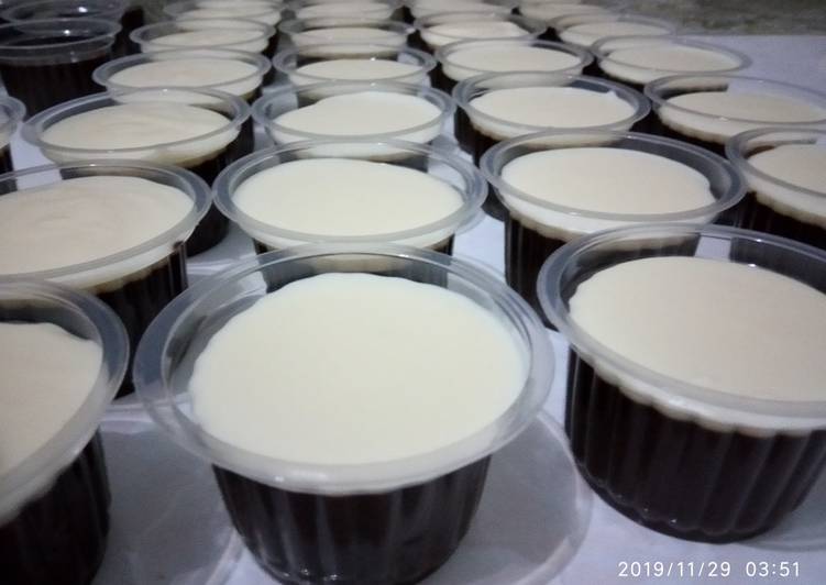 Puding coklat vla