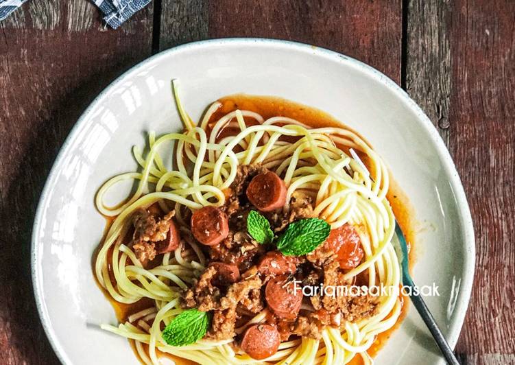 Resep Spaghetti sosej yang Sempurna