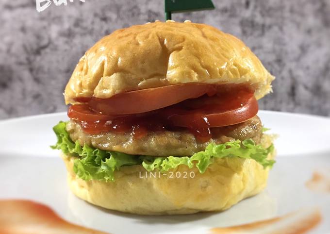 Resep: Chicken Burger - Patty chicken - burger ayam Menu Enak Dan Mudah Dibuat