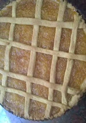 Una foto de Pasta frola de batata