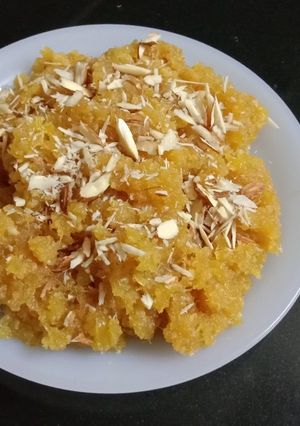 A picture of Pineapple halwa.