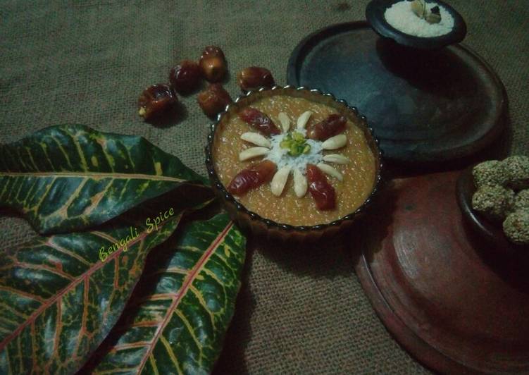 নলেন গুড়ের পায়েস / Date Palm Jaggery rice pudding/ kheer