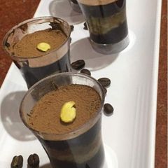 Chocolate tiramisu mousse A picture of Chocolate tiramisu mousse.