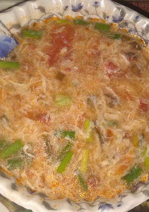 ভেজিটেবিল এগ ড্রপ স্যুপ(vegetable egg drop soup recipe in Bengali) রেসিপির প্রধান ছবি