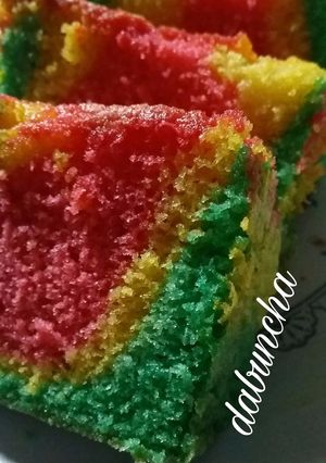 Foto resep Triple Colour Cake