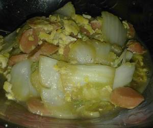 Cara Menyajikan Orak arik sawi putih Gurih Mantul Cara Menyajikan Orak arik sawi putih Gurih Mantul