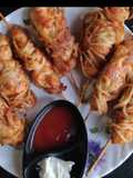 Noodles wrapped chicken