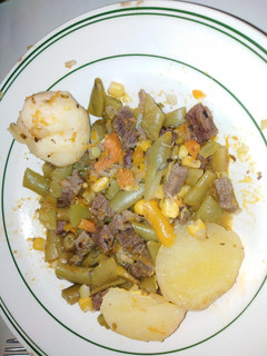 Una foto de Guiso de porotos