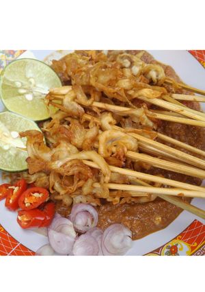 Foto resep Sate jamur goreng tanpa di bakar 🍡