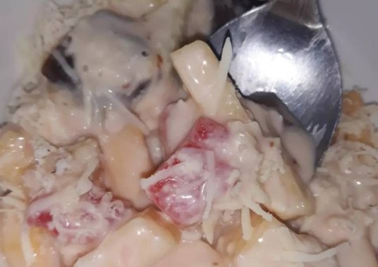 Salad buah choco jelly super creammy & yummy