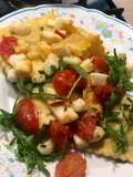 Ravioli ricotta e spinaci con finta mozzarella