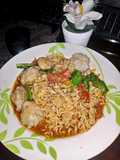 Mie Nyemek sawi hijau