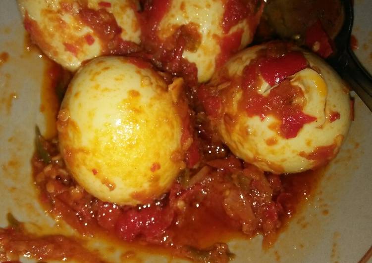 Telur sambalado ala mamah raka