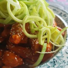 Simple korean recipe - Spicy korean chicken A picture of Simple korean recipe - Spicy korean chicken.