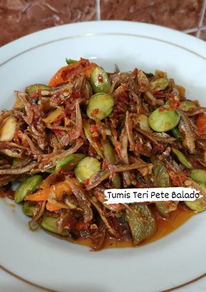 Foto resep Tumis Teri Pete Balado Ala Resto Kampung kecil