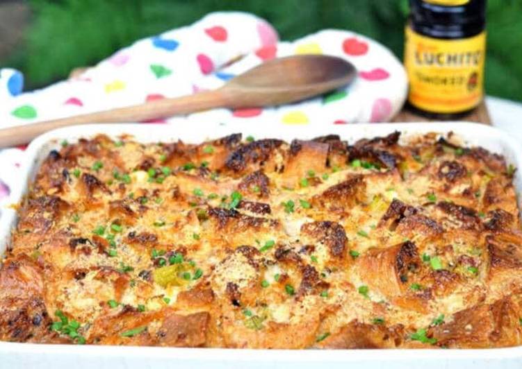 Savoury Bread and Butter Pudding