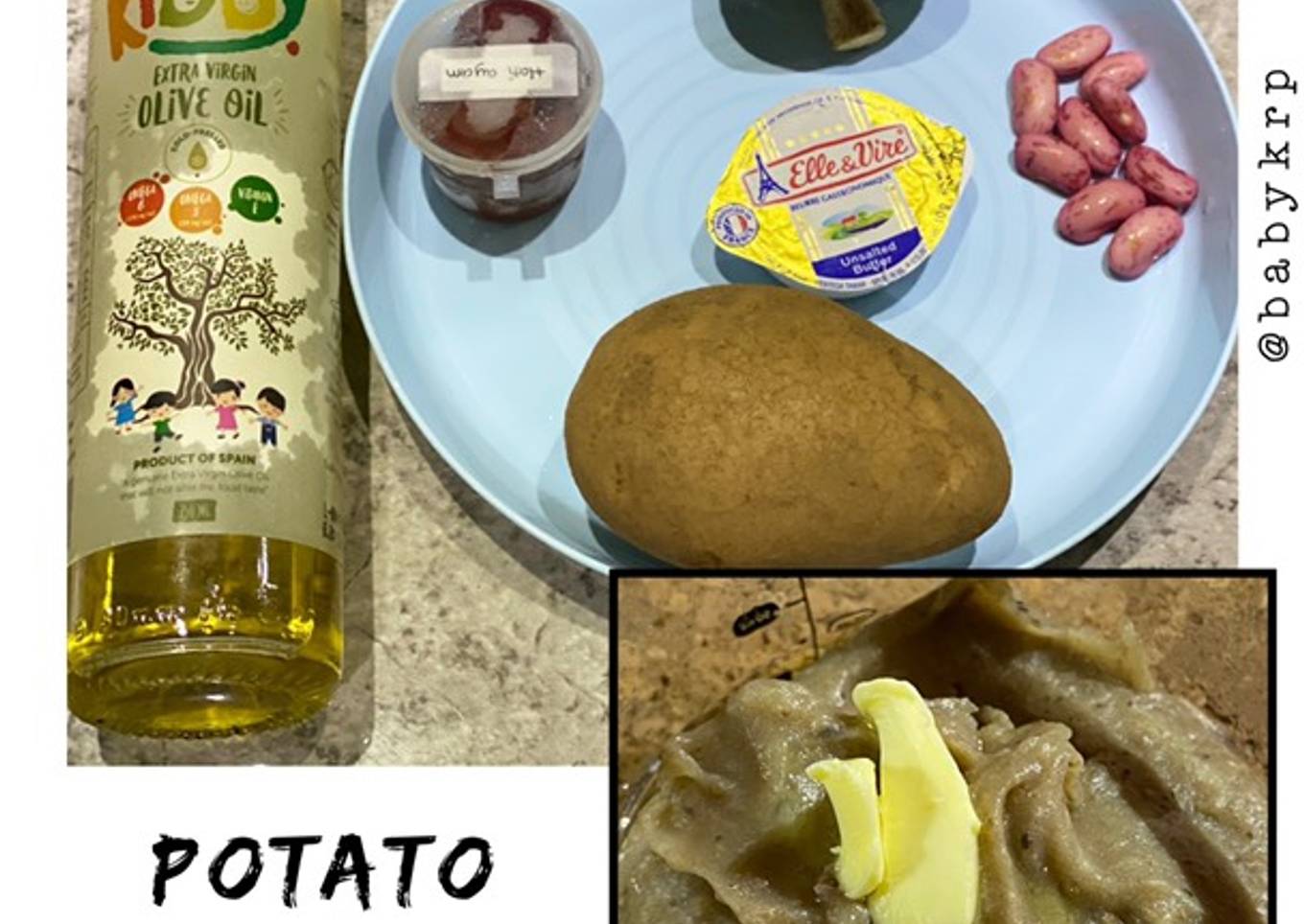 Mpasi 8 bulan: potato chicken liver
