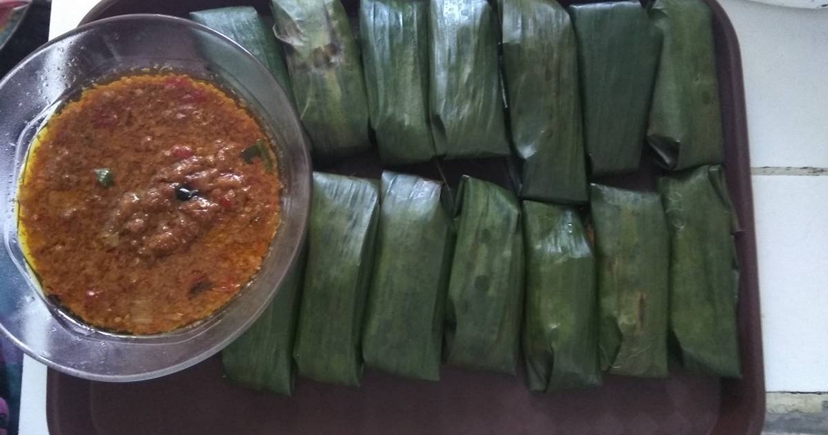 Resep Lontong Oncom Pedas Oleh Barbar Cookpad