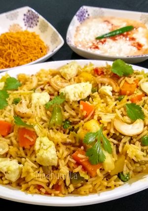 A picture of Mixed Veg Pulao.