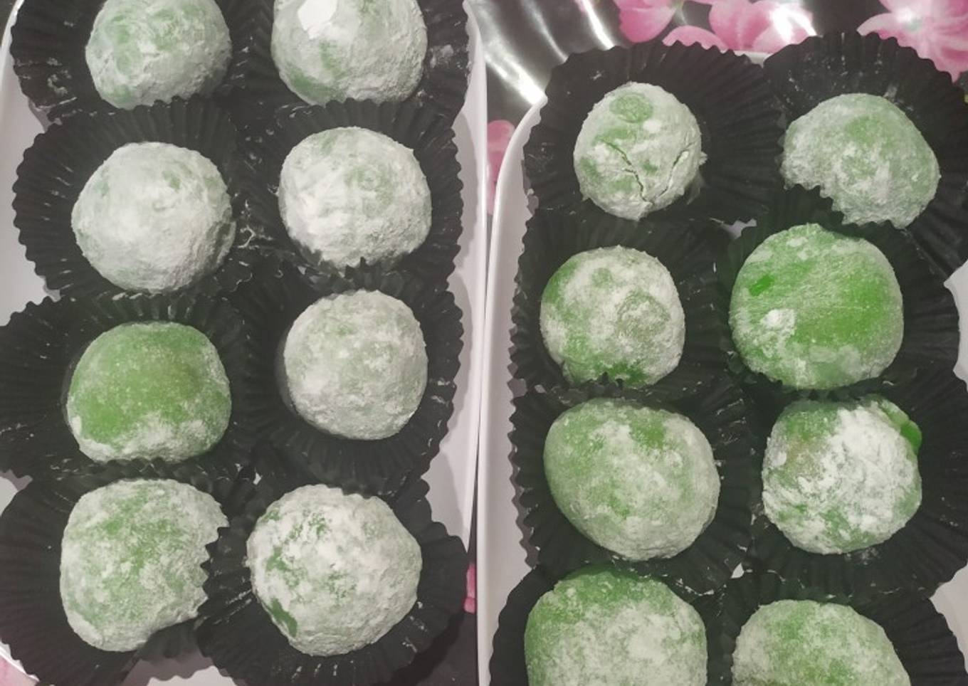 Resep Mochi Pandan Pasta Kacang Tanah Gula Merah