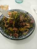 Ternera salteada con col