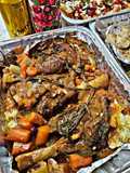 Slow cooked lamb shank