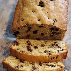 A picture of Banana Chocolate Chip Bread.