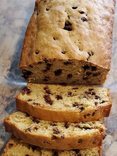 A picture of Banana Chocolate Chip Bread.