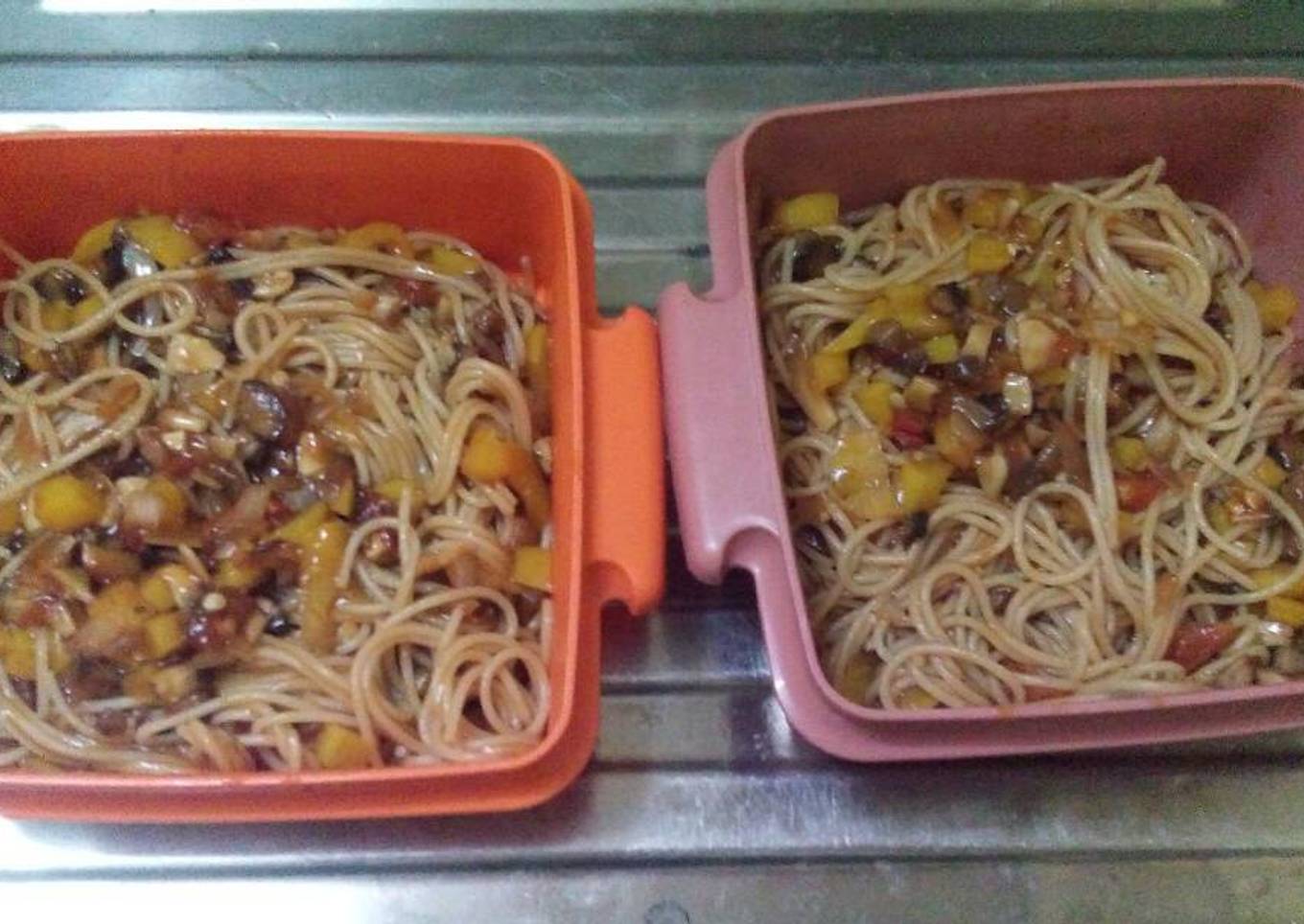 Resep Veggie Barbeque Spaghetty Anti Gagal