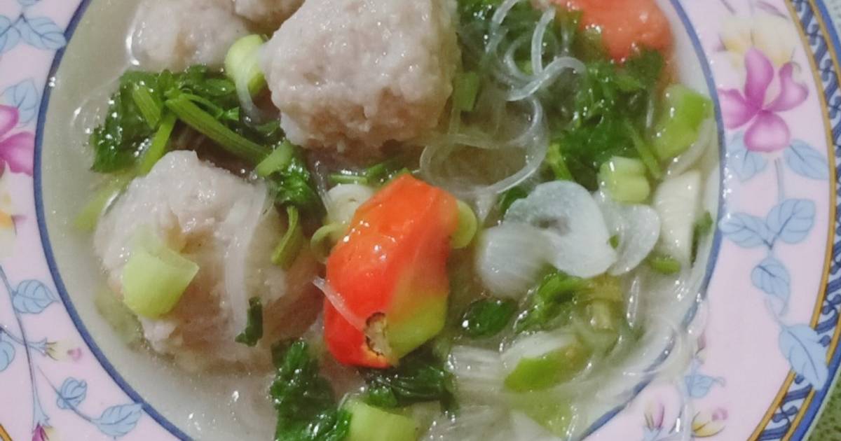 Resep Soup Bihun Bakso Sederhana oleh Gusri yani Cookpad