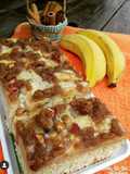 Cuca de banana e maçã