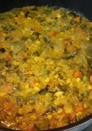 Una foto de Arroz primavera