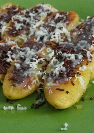 Foto resep Pisang bakar coklat keju teflon