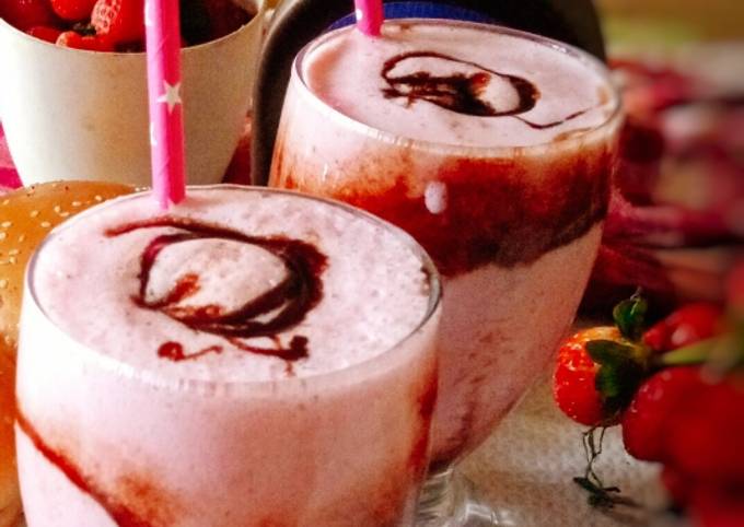 Strawberry and Chocolate Milk Shake