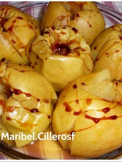 Una foto de Manzanas asadas al microondas