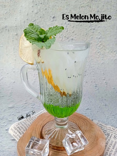 Foto resep Es Melon Mojito
