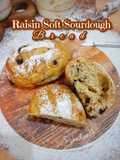 Raisin Soft Sourdough Bread / Roti Sourdough Kismis