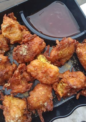 A picture of Lauki pakoda.