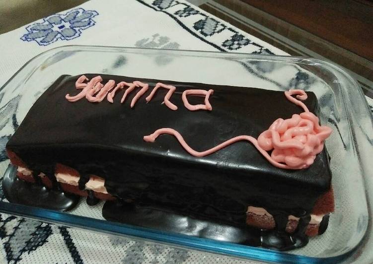 Red velvet choco ganache