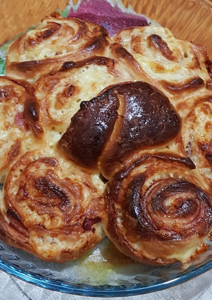 Una foto de Rosca de jamón serrano y queso en Thermomix