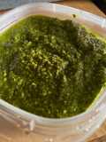 Homemade pesto sauce