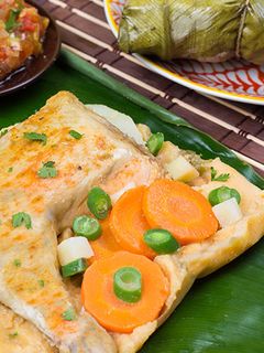 Una foto de Tamal típicocolombiano