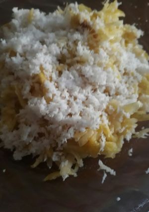 Foto resep Singkong kukus kelapa