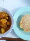 Kari ayam dan roti cane