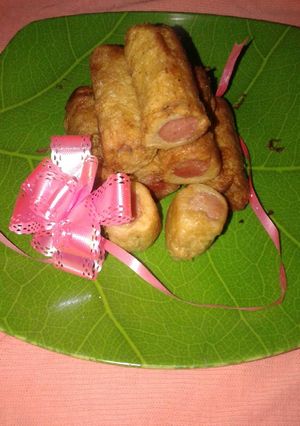 Foto resep Roti sosis pedas simple