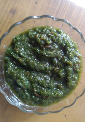 A picture of Coriander ki Chutney.