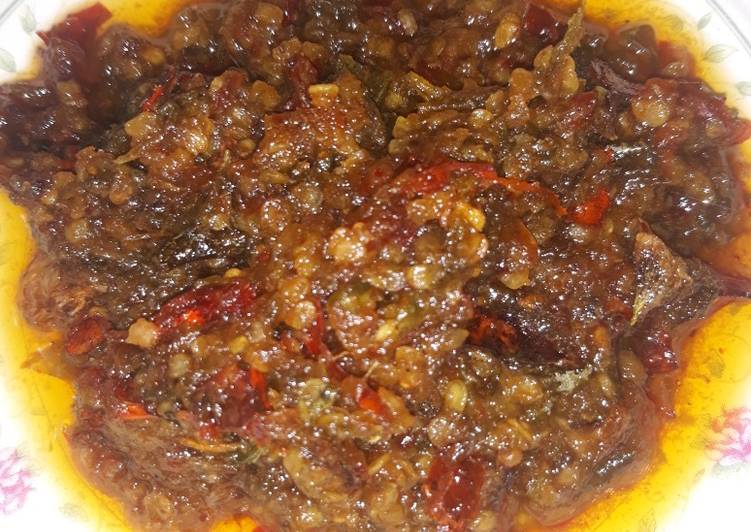 Langkah Mudah untuk Membuat Sambal terasi ebi, Enak