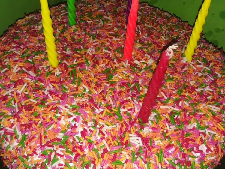 Langkah Mudah untuk Membikin Resep  Cake ultah simpel (base cake cake rainbow ? yang Lezat Sekali, Sempurna