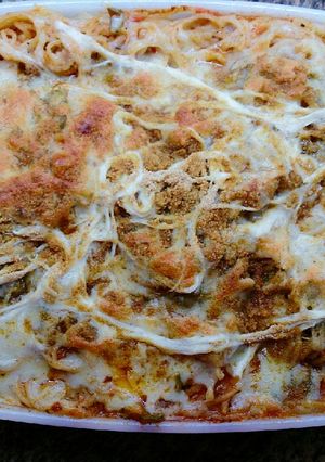 صورة لوصفة معكرونة بنوعين صوص 🍝